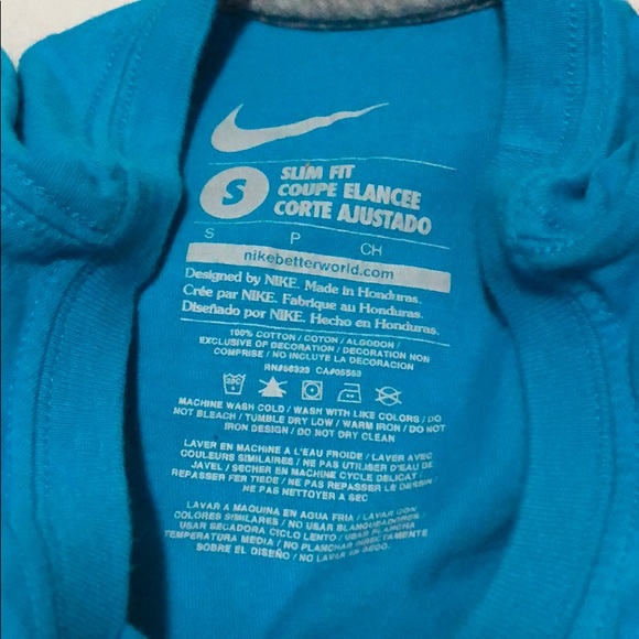 🏃‍♀️Nike slim fit shirt sz s Stronger faster better - Picture 3 of 4